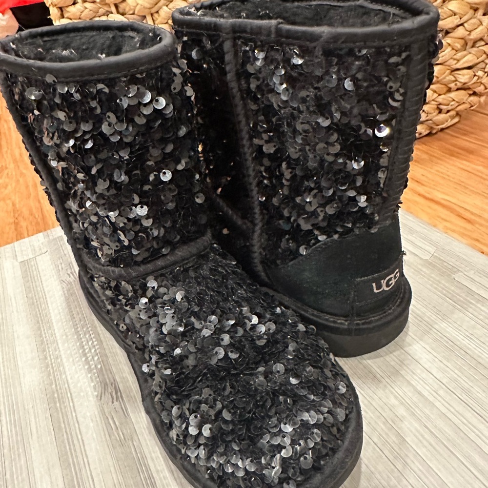 UGG Black Sequin Boots